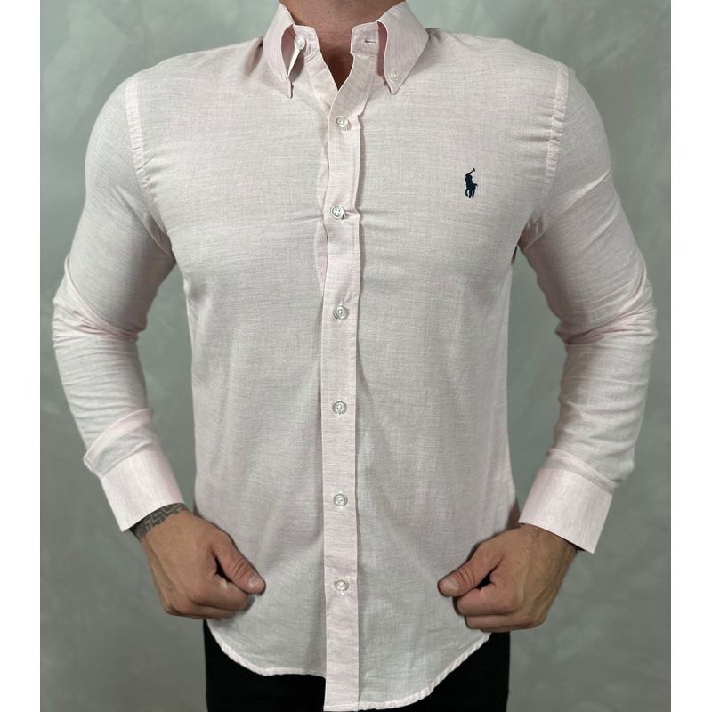 Camisa Manga Longa Linho PRL - 41039 - PORTAL DROP - ATACADO
