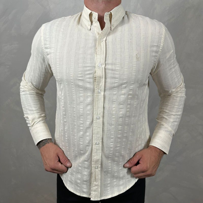 Camisa Manga Longa Linho PRL - 41044 - PORTAL DROP - ATACADO