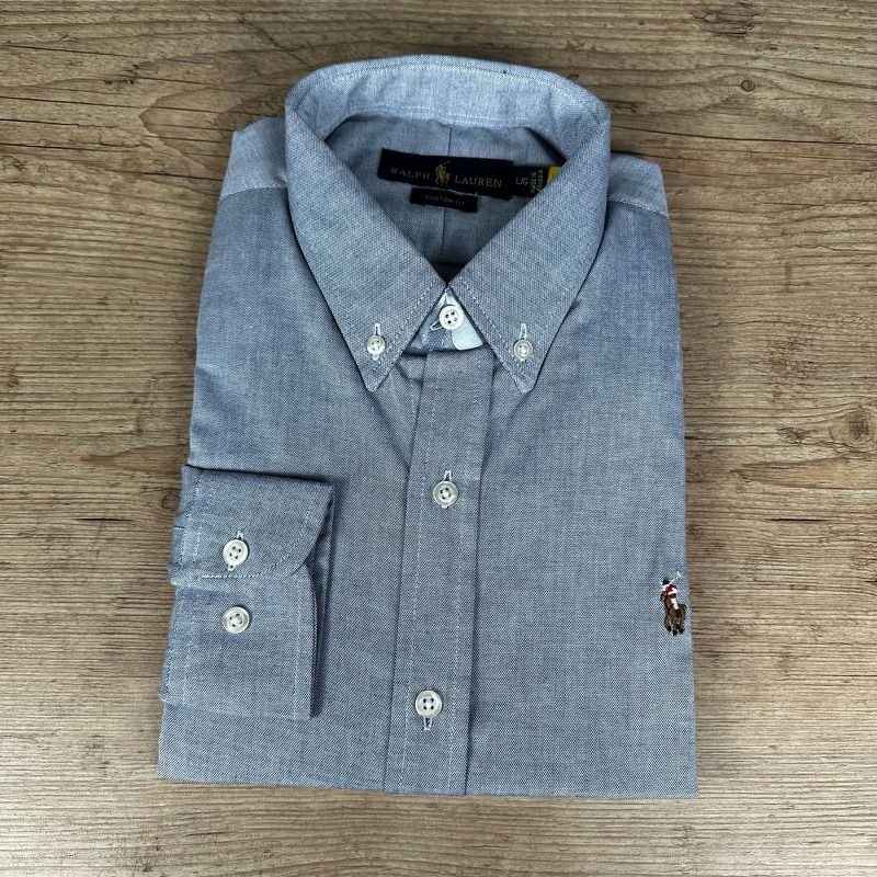 Camisa Manga Longa PRL Cinza - 41171 - PORTAL DROP - ATACADO