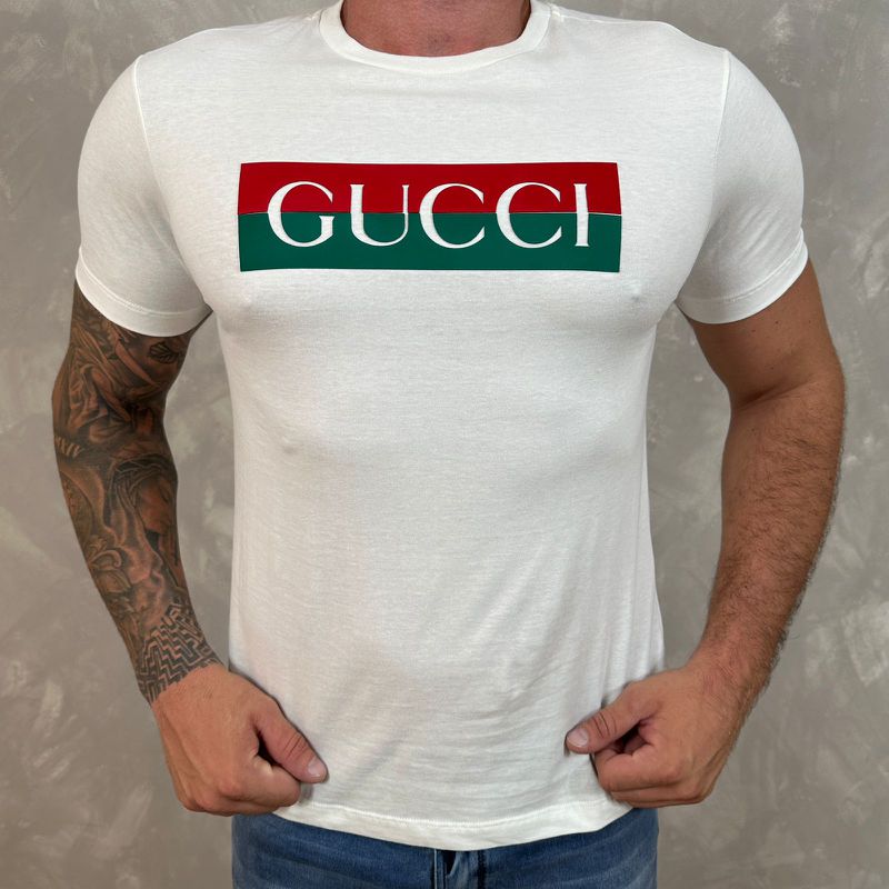 Camiseta Gucci Branco - A-4195 - PORTAL DROP - ATACADO