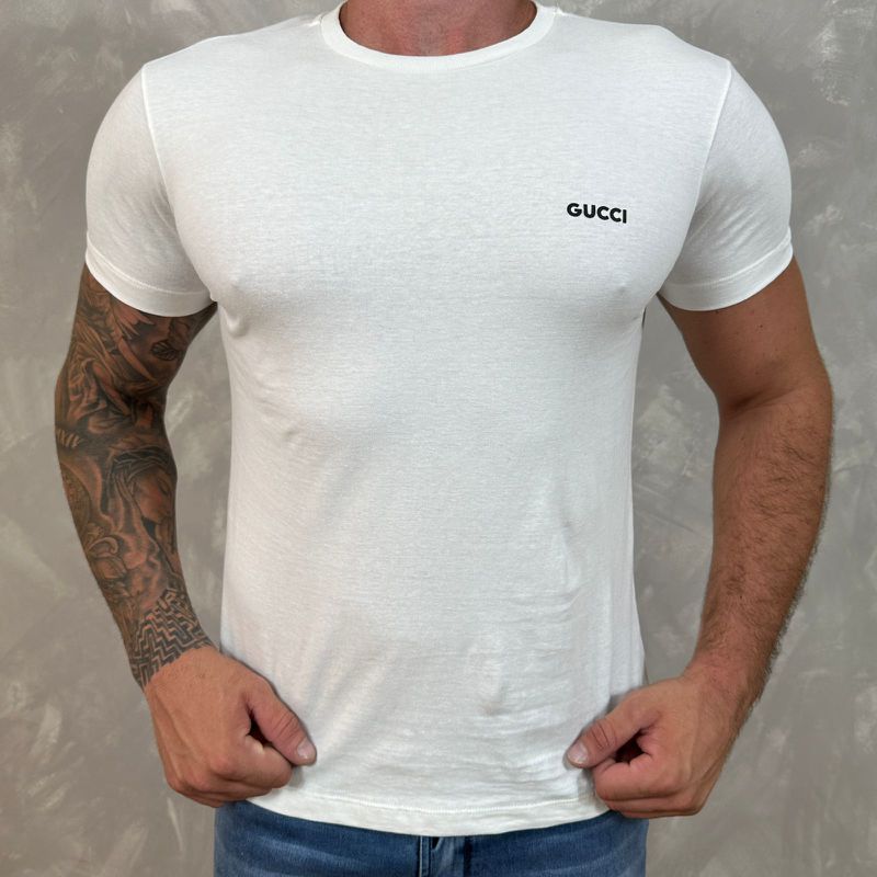 Camiseta Gucci Branco - A-4201 - PORTAL DROP - ATACADO