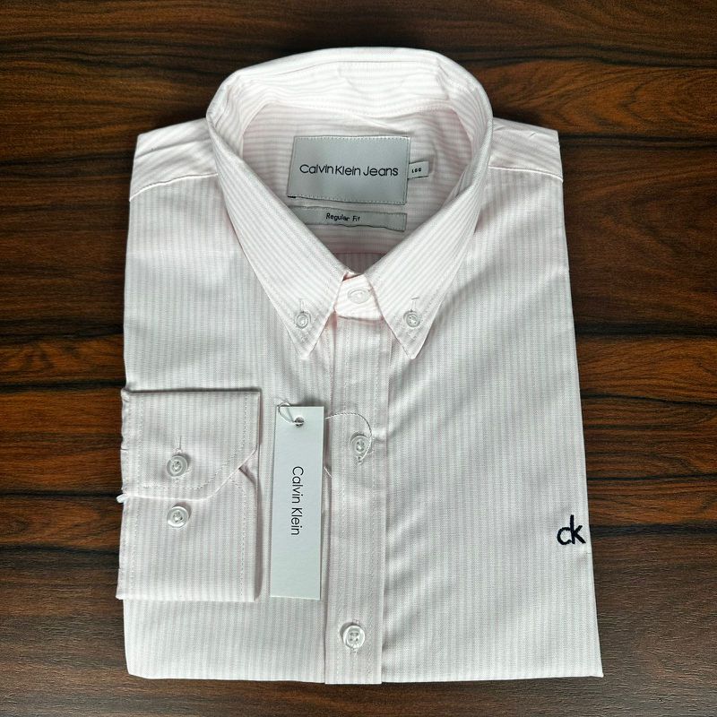Camisa Manga Longa CK Listrada Rosa - 43078 - PORTAL DROP - ATACADO