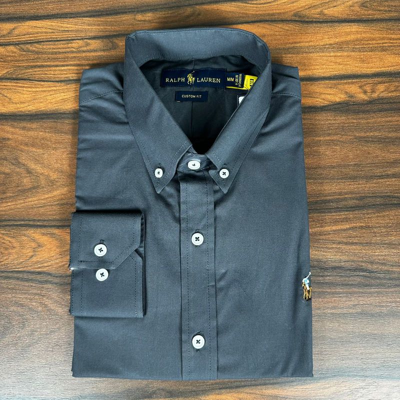 Camisa Manga Longa PRL Azul. - 43145 - PORTAL DROP - ATACADO