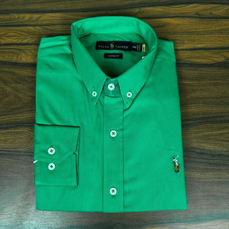 Camisa Manga Longa PRL Verde - 43168 - PORTAL DROP - ATACADO