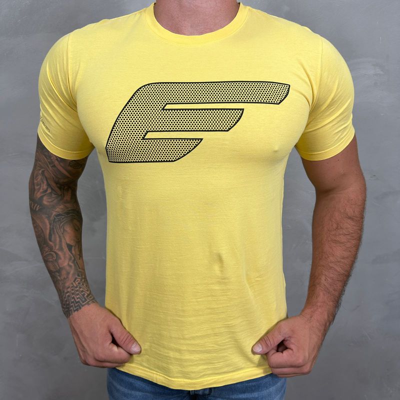 Camiseta Ellus Amarelo DFC⭐ - 4317 - PORTAL DROP - ATACADO