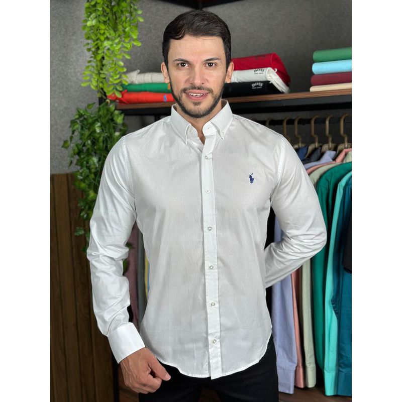Camisa Manga Longa PRL Banco. - 43223 - PORTAL DROP - ATACADO