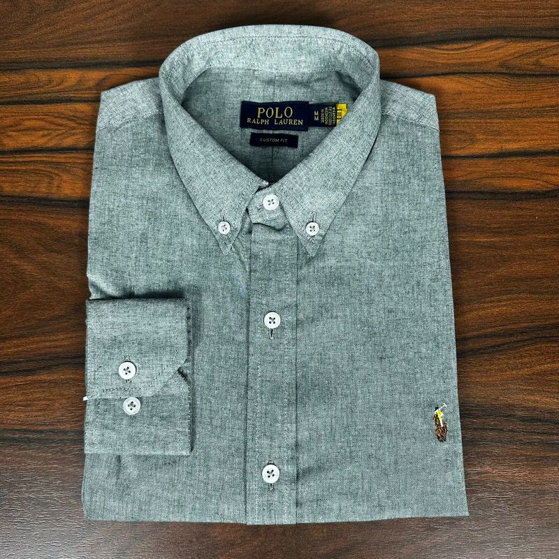 Camisa Manga Longa PRL Verde - 43227 - PORTAL DROP - ATACADO