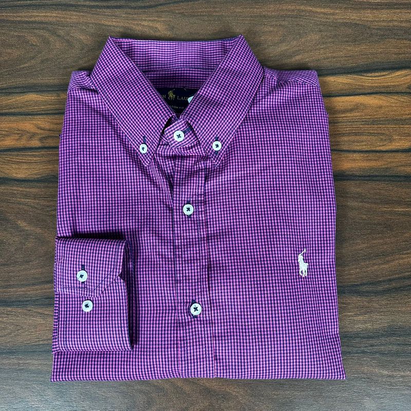 Camisa Manga Longa PRL Xadrez. - 43236 - PORTAL DROP - ATACADO