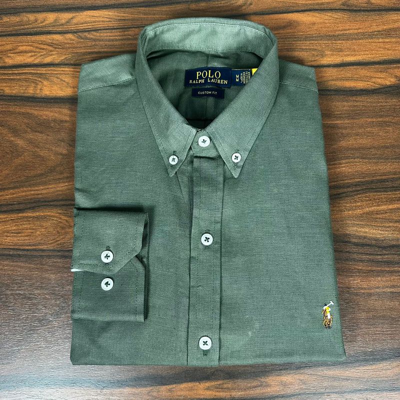 Camisa Manga Longa PRL Verde - 43317 - PORTAL DROP - ATACADO