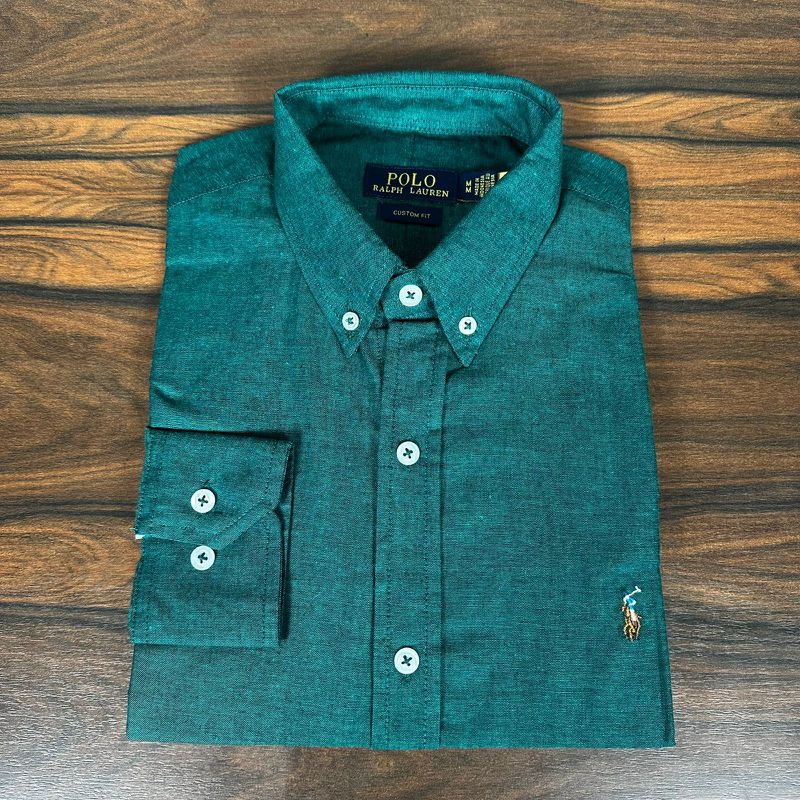Camisa Manga Longa PRL Verde - 43337 - PORTAL DROP - ATACADO