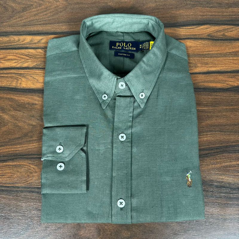 Camisa Manga Longa PRL Verde - 43351 - PORTAL DROP - ATACADO
