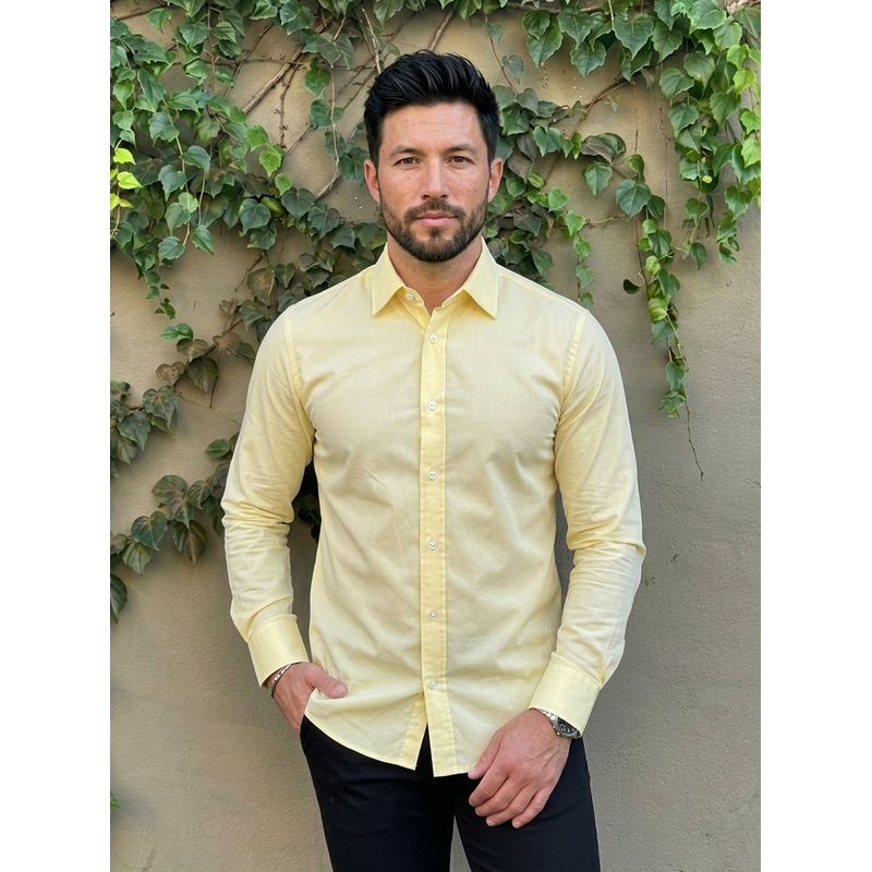 Camisa Manga Longa CK Amarelo? - 43361 - PORTAL DROP - ATACADO