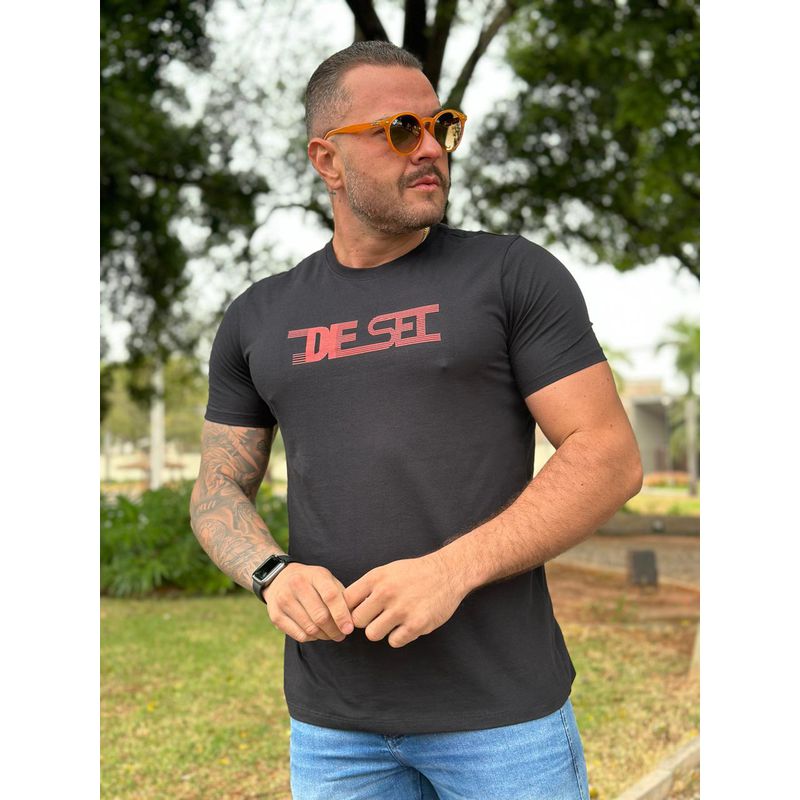 Camiseta Diesel Preto ⭐ - A-4342 - PORTAL DROP - ATACADO