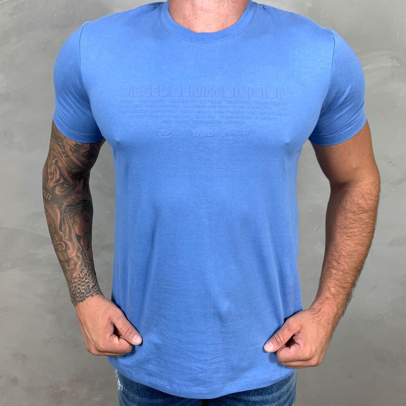 Camiseta Diesel Azul⭐ - A-4387 - PORTAL DROP - ATACADO