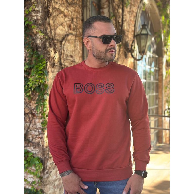 Blusa Moletom HB Terracota⭐ - 4459 - PORTAL DROP - ATACADO
