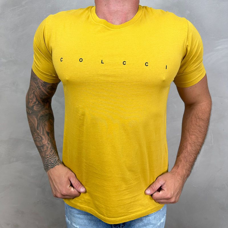 Camiseta Colcci Amarelo DFC⭐ - 4494 - PORTAL DROP - ATACADO