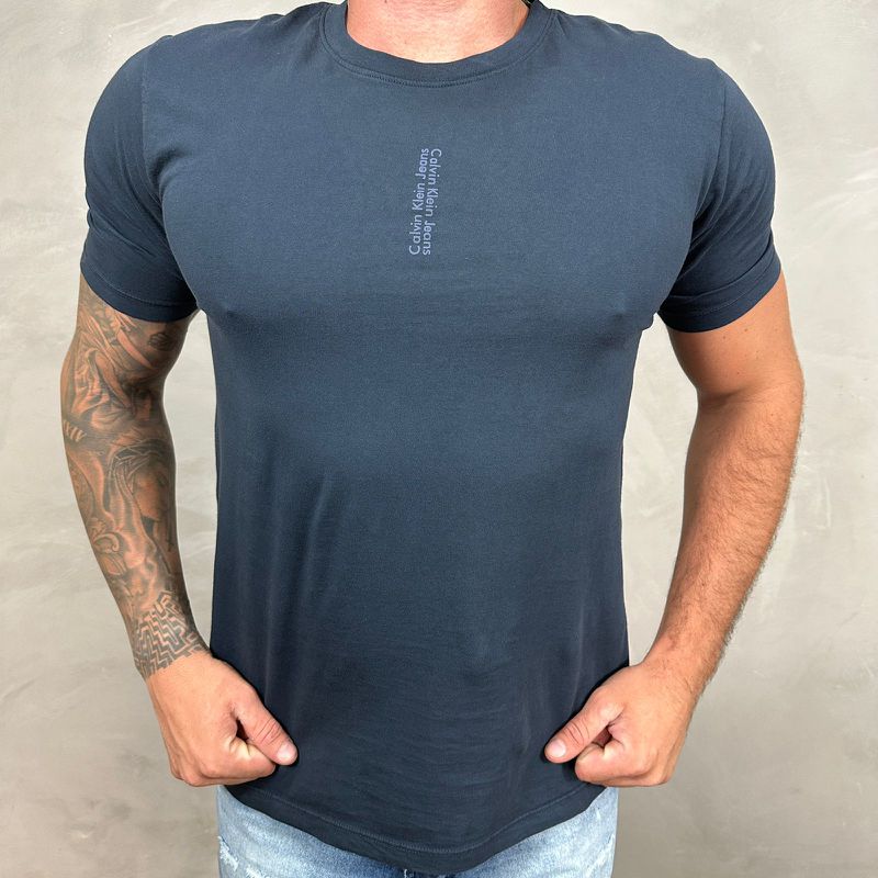 Camiseta CK Azul DFC⭐ - 4508 - PORTAL DROP - ATACADO