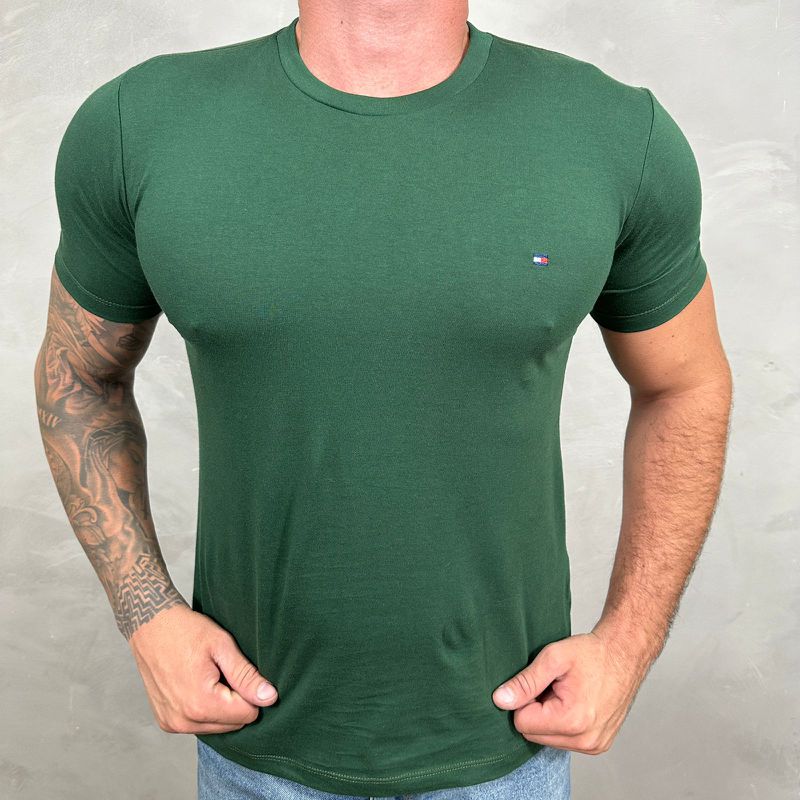 Camiseta TH Verde - C-4513 - PORTAL DROP - ATACADO