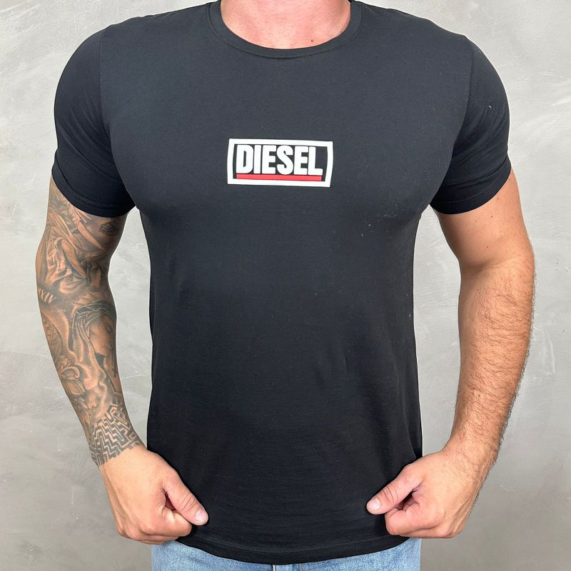 Camiseta Diesel Preto DFC⭐ - A-4536 - PORTAL DROP - ATACADO