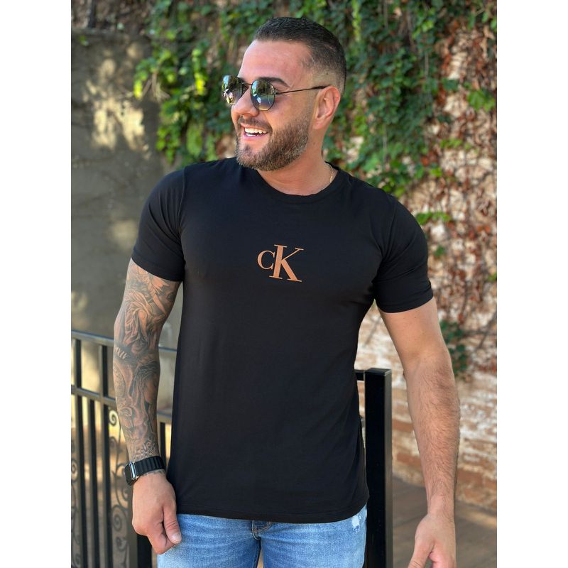 Camiseta CK Preto DFC - 4540 - PORTAL DROP - ATACADO