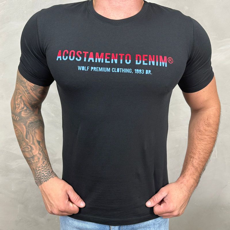 Camiseta ACT Preto DFC⭐ - 4543 - PORTAL DROP - ATACADO