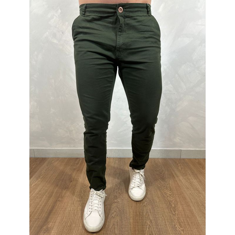 Calça Sarja LCT Verde⭐ - 4572 - PORTAL DROP - ATACADO