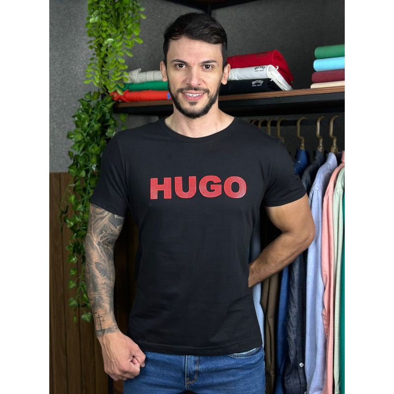 Camiseta HB Preto. - C-4580 - PORTAL DROP - ATACADO