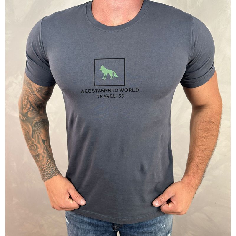 Camiseta ACT Cinza DFC⭐ - 4614 - PORTAL DROP - ATACADO