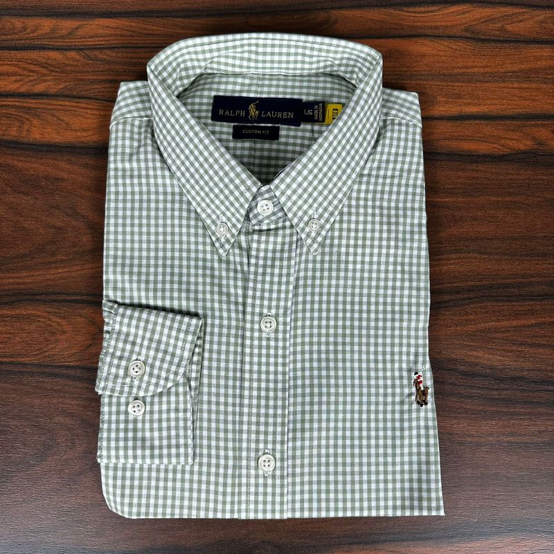 Camisa Manga Longa PRL Xadrez Cinza. - 46167 - PORTAL DROP - ATACADO