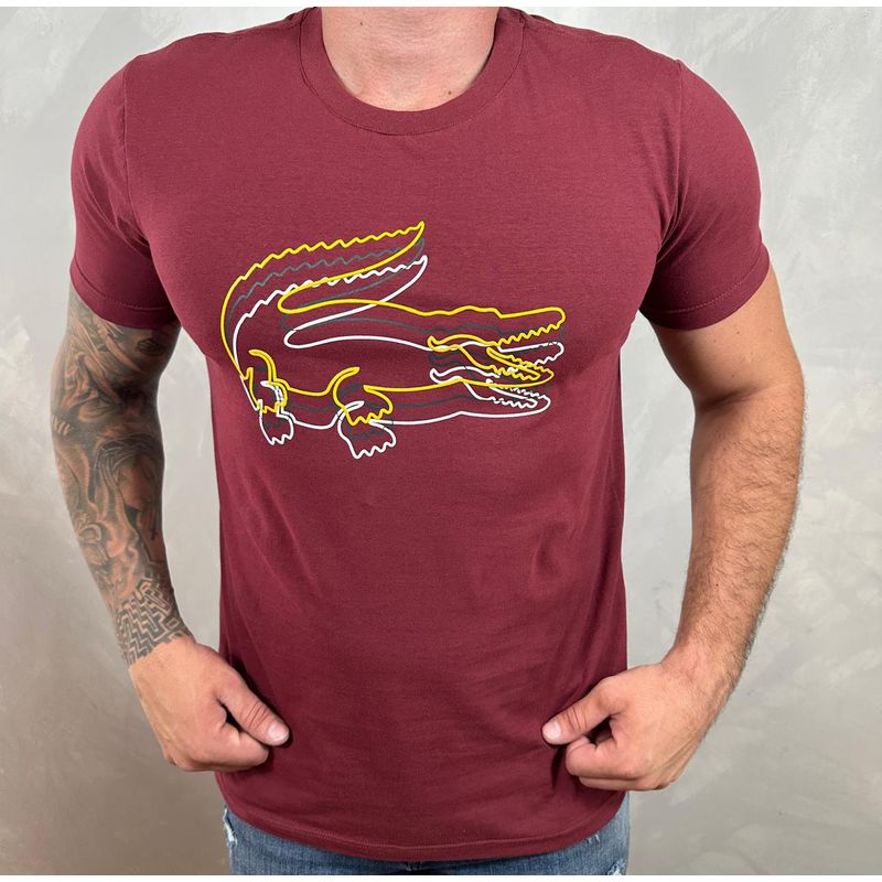 Camiseta LCT Vinho⭐ - C-4648 - PORTAL DROP - ATACADO