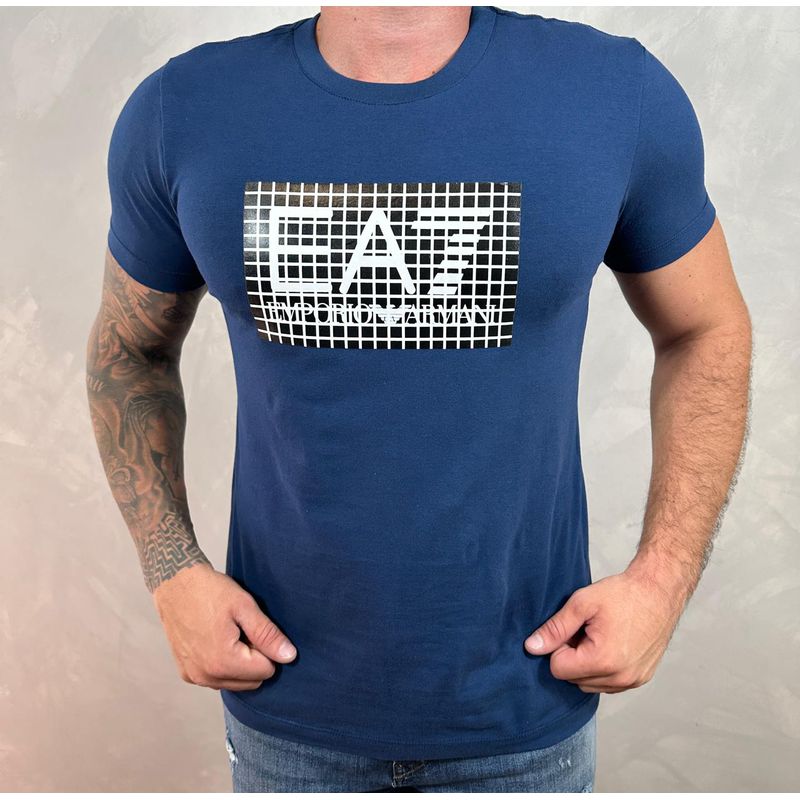 Camiseta Armani Azul⭐ - C-4658 - PORTAL DROP - ATACADO