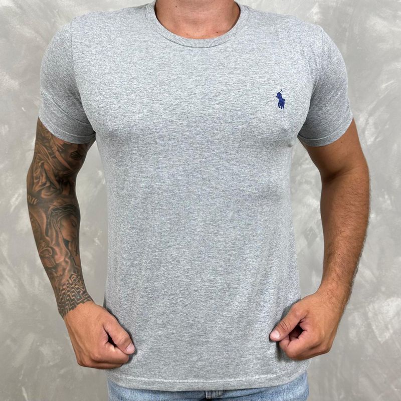 Camiseta PRL Cinza Mescla ⭐ - C-4778 - PORTAL DROP - ATACADO