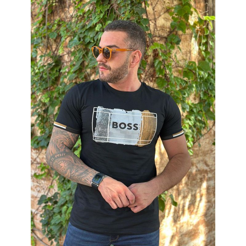 Camiseta HB Preto - A-4933 - PORTAL DROP - ATACADO