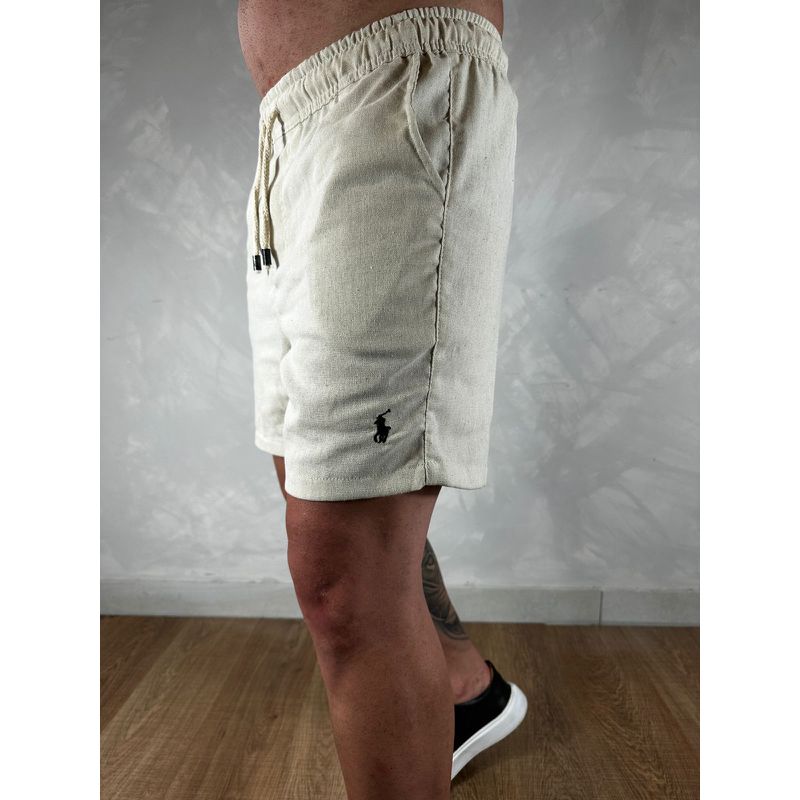 Bermuda Linho PRL Bege - 5099 - PORTAL DROP - ATACADO