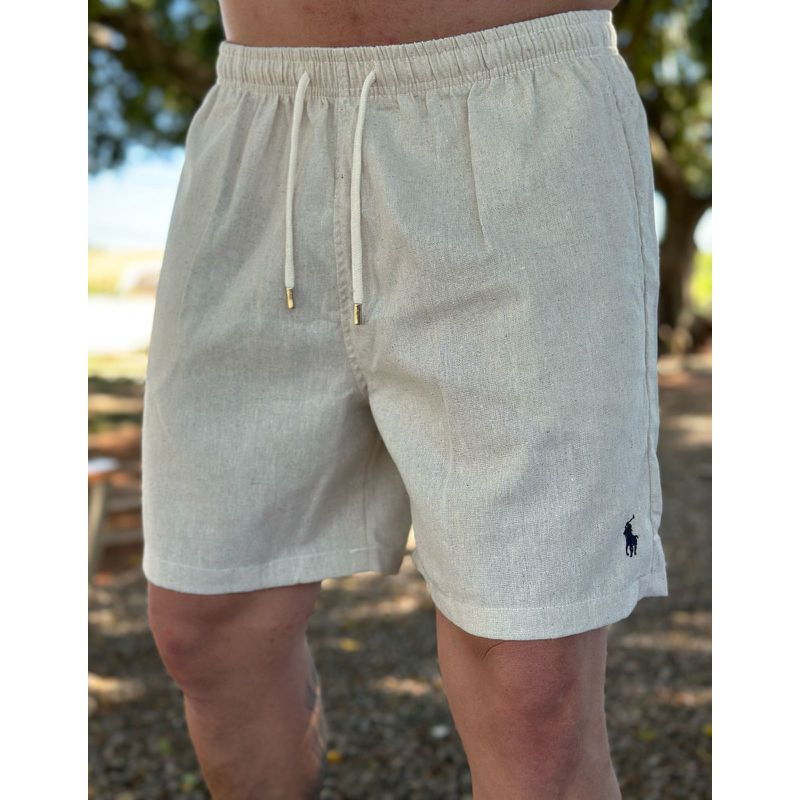 Bermuda Linho Peruano PRL Bege. - 5142 - PORTAL DROP - ATACADO