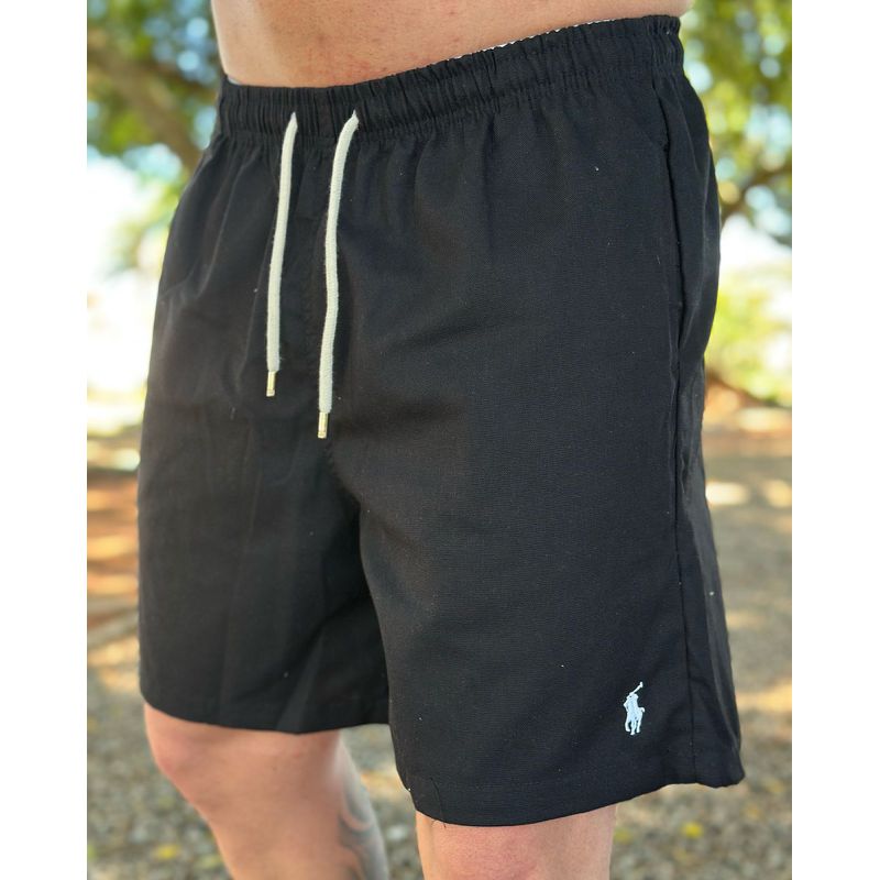 Bermuda Linho Peruano PRL Preto - 5147 - PORTAL DROP - ATACADO