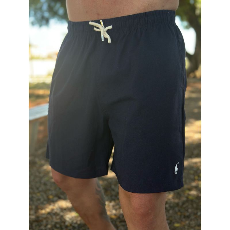 Bermuda Linho Peruano PRL Azul - 5150 - PORTAL DROP - ATACADO