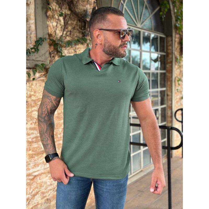 Polo TH Verde.⭐ - A-5217 - PORTAL DROP - ATACADO