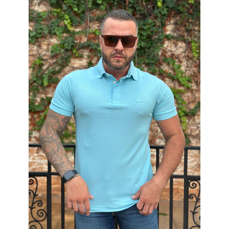 Polo LCT Paris Azul - A-5231 - PORTAL DROP - ATACADO