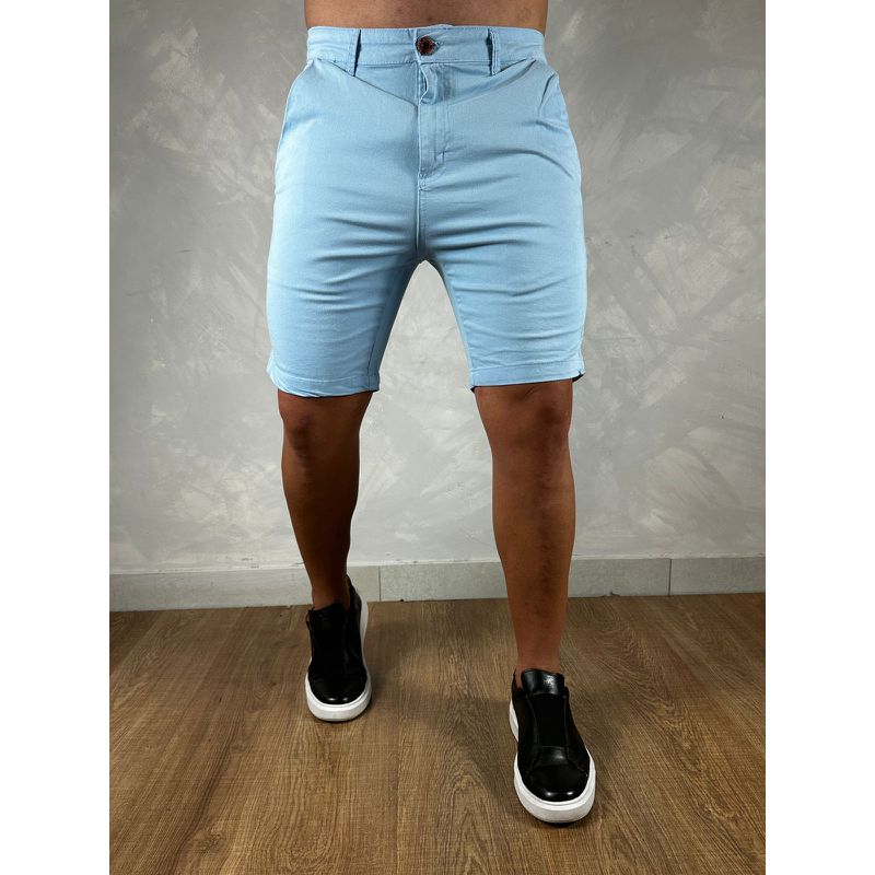 Bermuda Sarja PRL Azul - 5237 - PORTAL DROP - ATACADO