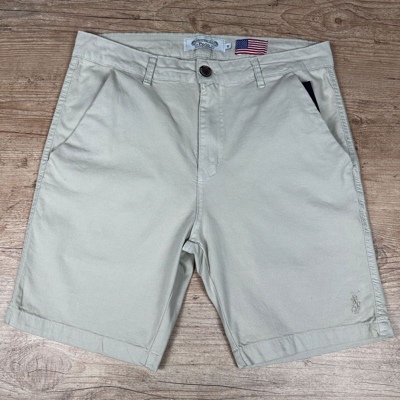 Bermuda Sarja PRL Bege. - 5241 - PORTAL DROP - ATACADO