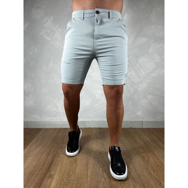 Bermuda Sarja PRL Cinza - 5238 - PORTAL DROP - ATACADO