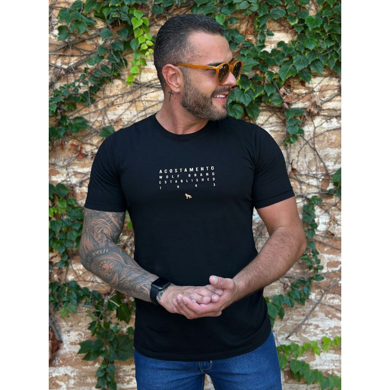 Camiseta ACT Preto DFC - 5341 - PORTAL DROP - ATACADO