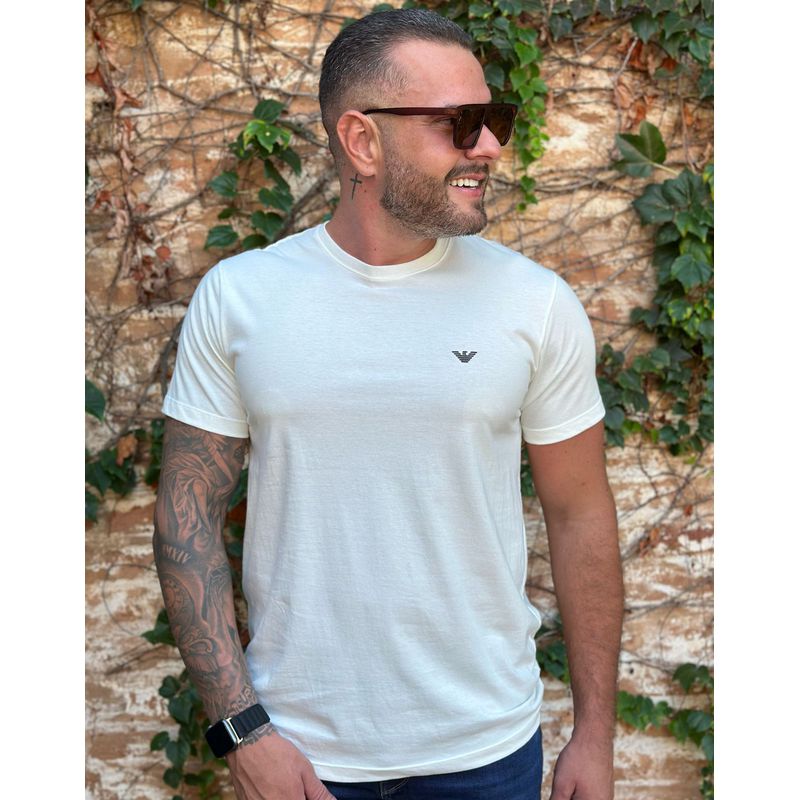Camiseta Armani Off White - B-5405 - PORTAL DROP - ATACADO