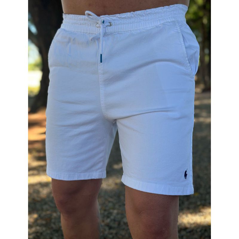 Short Sarja PRL Branco - 5455 - PORTAL DROP - ATACADO