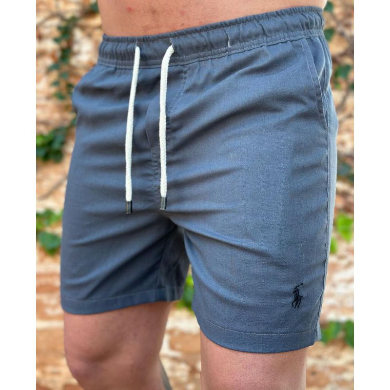 Bermuda Linho PRL Chumbo. - 5466 - PORTAL DROP - ATACADO