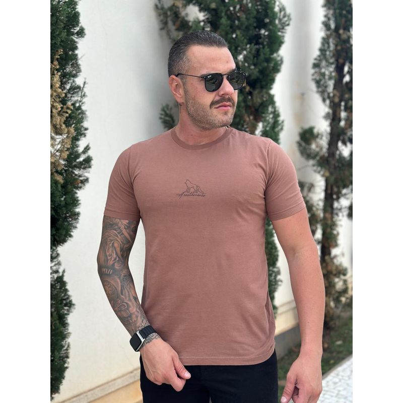 Camiseta ACT Marrom DFC ⭐ - 5482 - PORTAL DROP - ATACADO