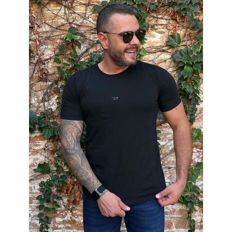 Camiseta Diesel Preto - C-5487 - PORTAL DROP - ATACADO