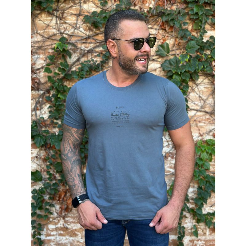 Camiseta Ellus Azul DFC - 5493 - PORTAL DROP - ATACADO