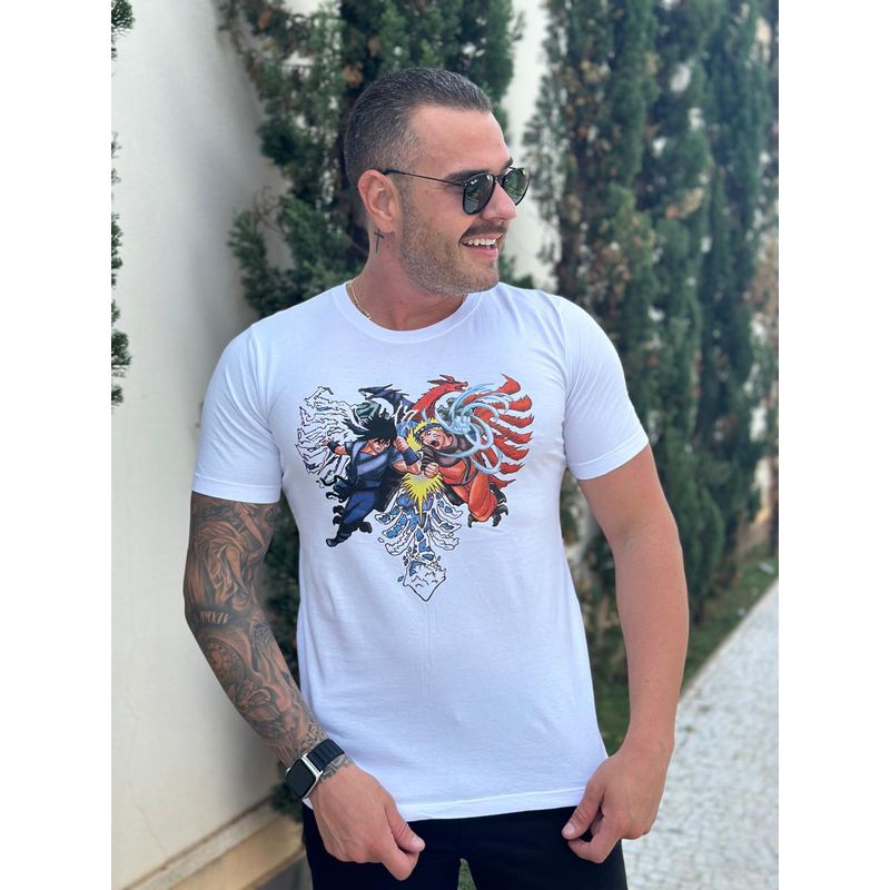 Camiseta Cavalera Branco DFC - 5519 - PORTAL DROP - ATACADO